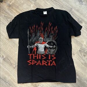 Black Graphic T-Shirt - This Is Sparta